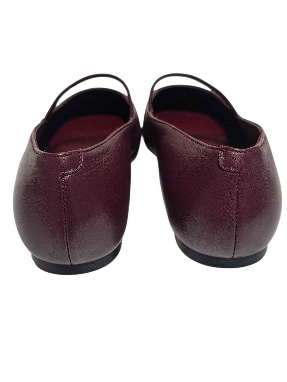 EUC MARC FISHER URELLA MARY JANE LEATHER FLAT BURGUNDY SZ 9 - Picture 4 of 8